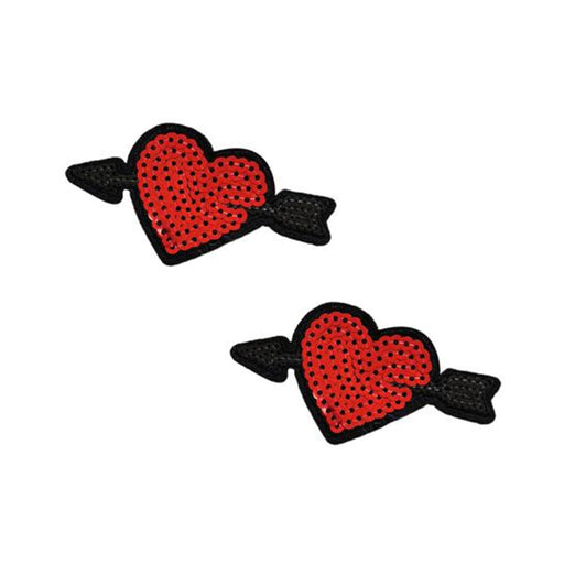Neva Nude Reusable Pasty Hearts Sequins Pasties | cutebutkinky.com