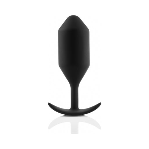 B-Vibe Snug Plug 5 Black Large Butt Plug | cutebutkinky.com