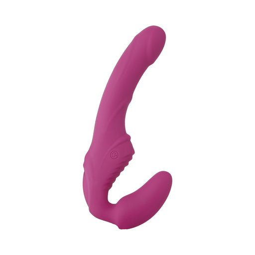 A&e Eve's Vibrating Strapless Strap On Dual Motors 9 Function Usb Rechargeable Cord Included Silicon | cutebutkinky.com