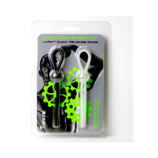 Silicone Lasso Rings 2 Pack Black,white | cutebutkinky.com