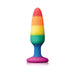 Colours Pride Edition Pleasure Plug Small Rainbow | cutebutkinky.com