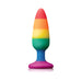 Colours Pride Edition Pleasure Plug Medium Rainbow | cutebutkinky.com
