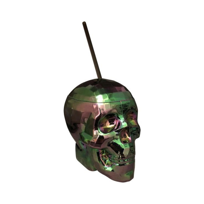 Oil Slick Skull Cup Multi-Color | cutebutkinky.com