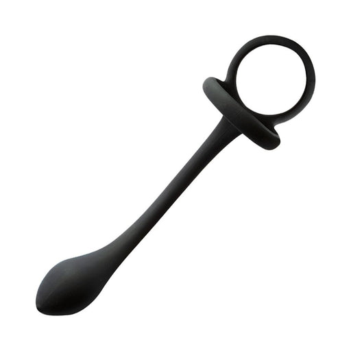 My Cockring Cockring With Weighed Buttplug Black | cutebutkinky.com