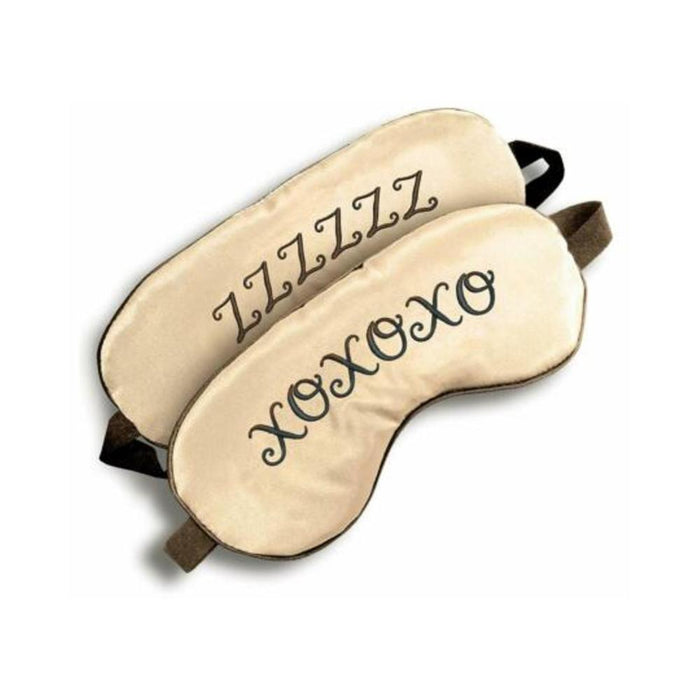 The 9"s Xoxo/zzz Satin Blindfold | cutebutkinky.com