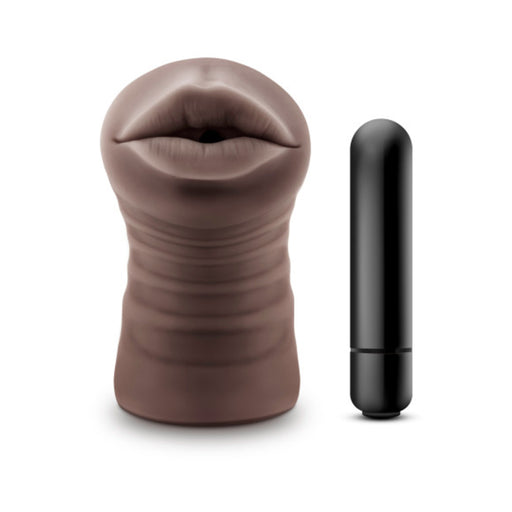 Hot Chocolate Heather Brown Mouth Stroker | cutebutkinky.com