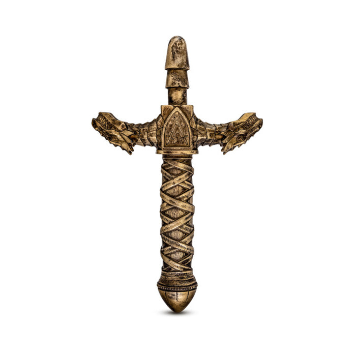 The Realm - Drago - Lock On Dragon Sword Handle - Bronze | cutebutkinky.com