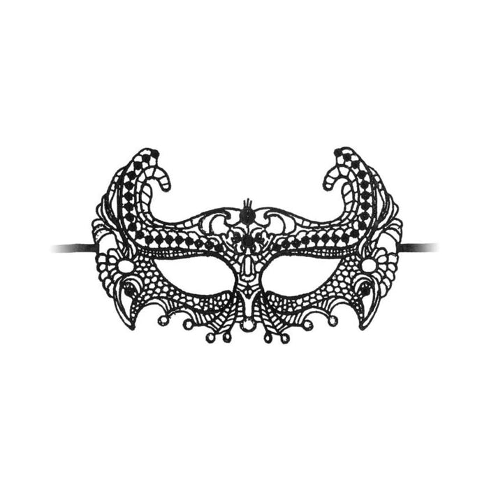 Ouch! Empress Black Lace Mask  - Black | cutebutkinky.com