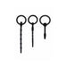 Ouch! Urethral Sounding Plug Set - Black | cutebutkinky.com