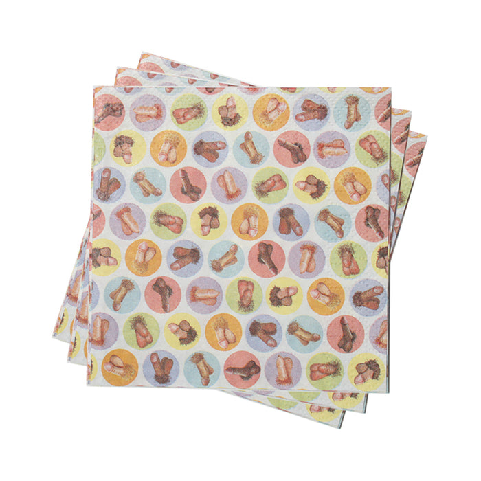 Mini Penis Napkins Pack Of 8 | cutebutkinky.com