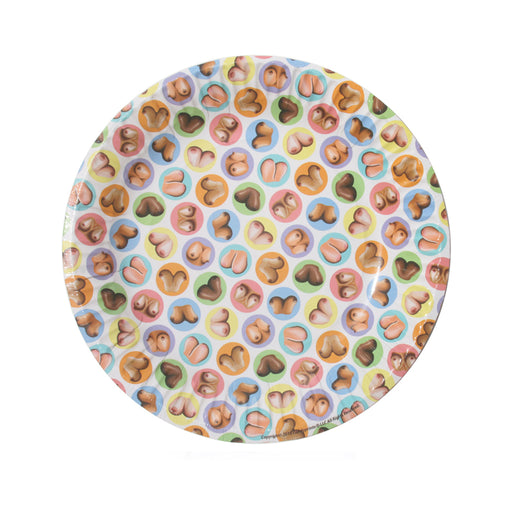 Mini Boob Plates 8 Pack Of 7 inches Plate | cutebutkinky.com