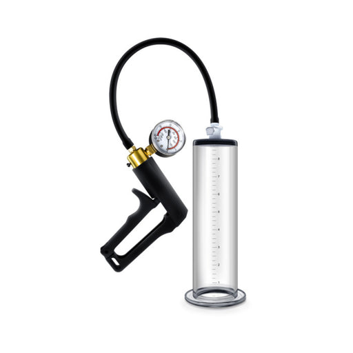 Performance - Vx7 Vacuum Penis Pump With Brass Trigger & Pressure Gauge  -  Clear | cutebutkinky.com