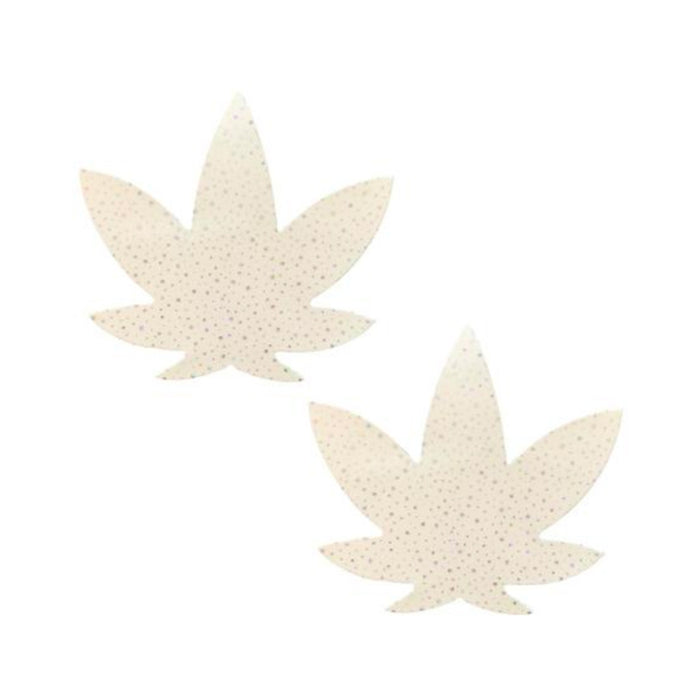Neva Nude Pasty Weed Leaf Supernova Glow | cutebutkinky.com