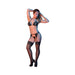 Magic Silk Sexy Time Peek-a-boo Bra, Garter & G-set Black Sm | cutebutkinky.com