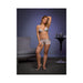 Magic Silk Oil Slick Triangle Bra & Boy Short Set Silver Queen Size | cutebutkinky.com