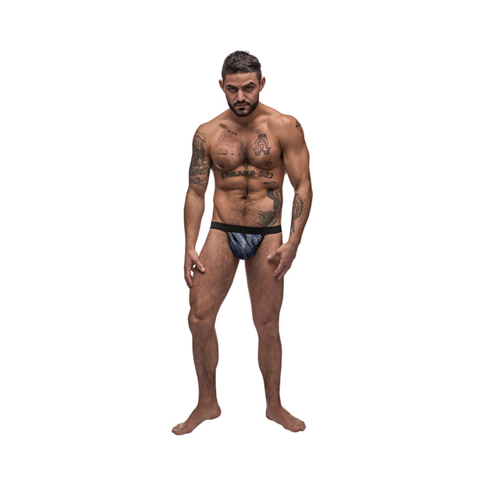 Male Power Blue Streak Posing Strap Blue Os | cutebutkinky.com