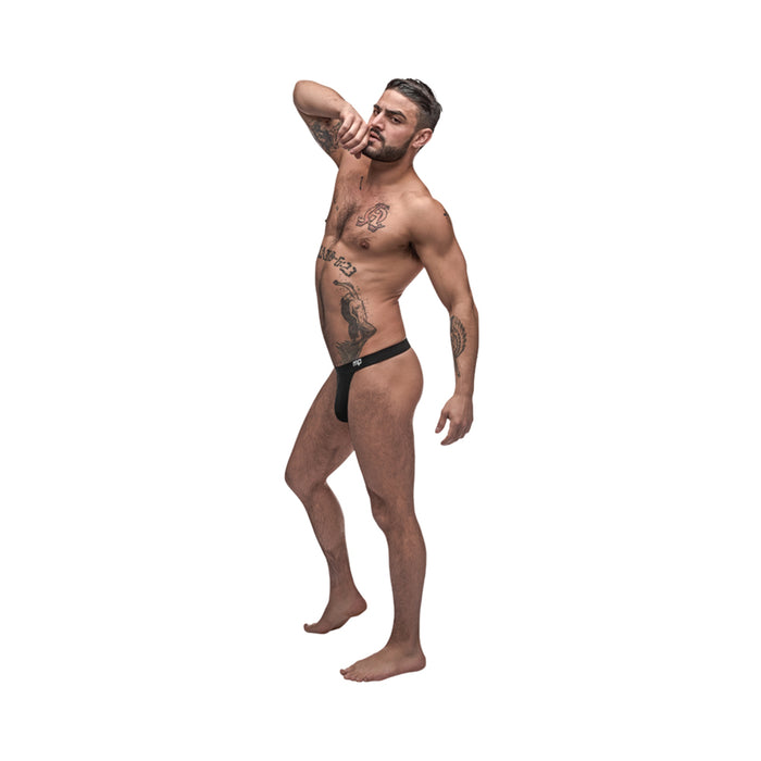 Male Power Pure Comfort Modal Sport Jock Black Sm | cutebutkinky.com