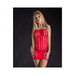 Beverly Hills Spaghetti String Dress Red | cutebutkinky.com