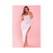 Take The Heat Lace Gown  White 1x/2x | cutebutkinky.com