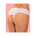All Tied Up Open Back Panty White S/m | cutebutkinky.com