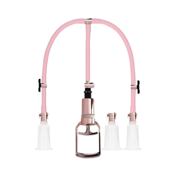 Pumped - Clitoral & Nipple Pump Set Large - Rose | cutebutkinky.com