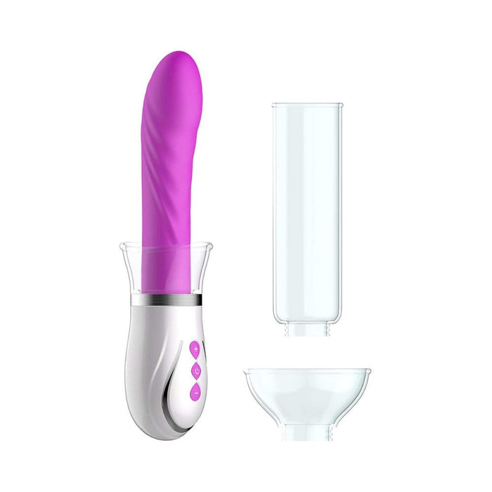 Twister - 4 In 1 Rechargeable Couples Pump Kit - Purple
