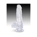 King Cock Clear 6in Cock With Balls | cutebutkinky.com