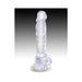 King Cock Clear 8in Cock With Balls | cutebutkinky.com