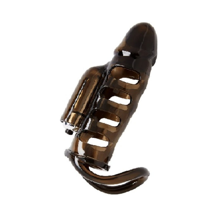 Ram Rod Penis Sleeve With Power Bullet Black | cutebutkinky.com