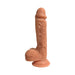 Easy Riders 8in Dual Density Silicone Dong With Balls | cutebutkinky.com