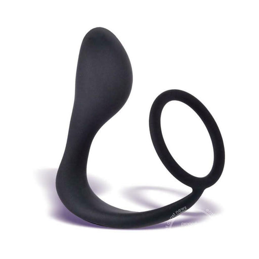 P-Zone Ring Prostate Massager & Cock Ring Black | cutebutkinky.com