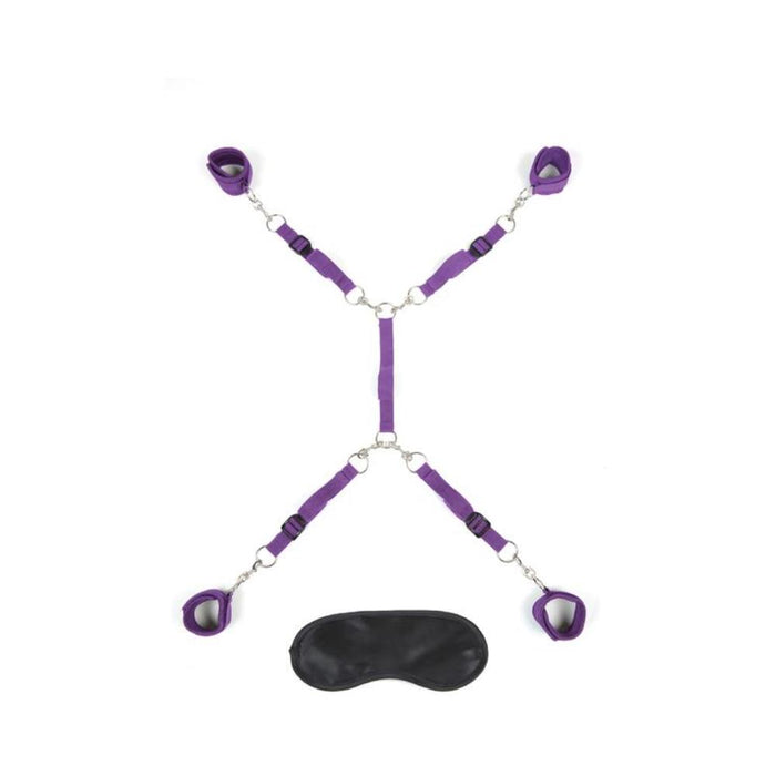 Lux Fetish 7pc Bed Spreader Purple | cutebutkinky.com