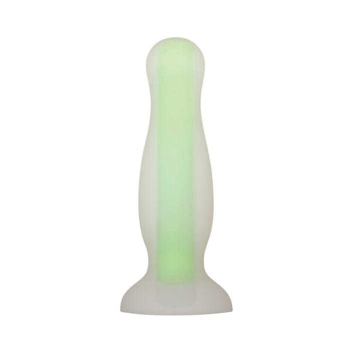 Evolved Luminous Silicone Plug Large Green | cutebutkinky.com