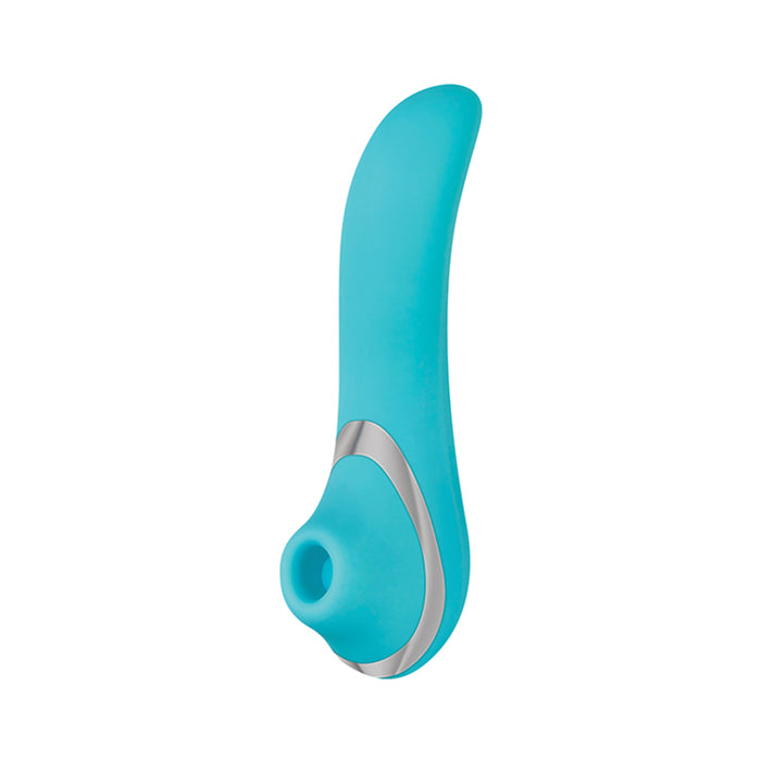 A&e French Kiss-her Clitoral Stimulator Teal | cutebutkinky.com