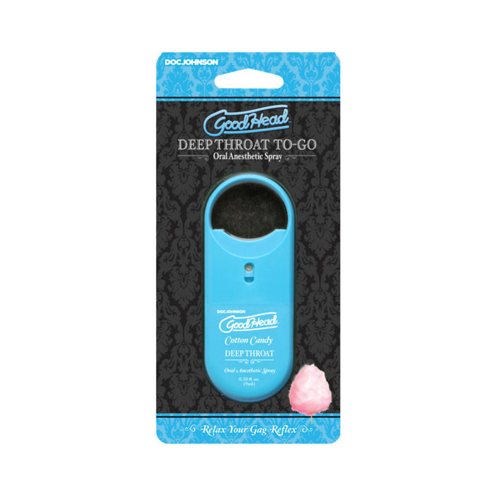 Goodhead - Deep Throat Spray To-go - Cotton Candy - 0.30 Fl. Oz. | cutebutkinky.com