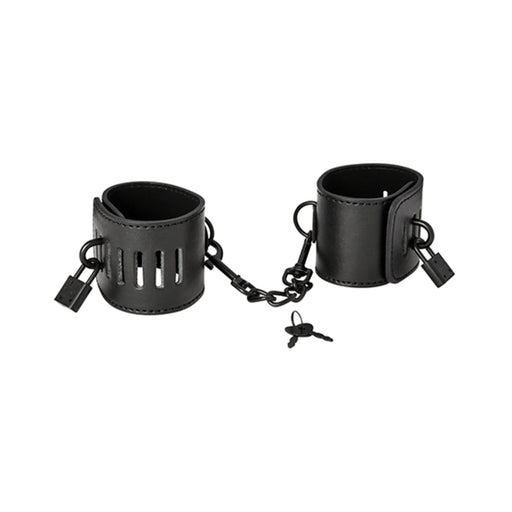 S&m Shadow Locking Cuffs | cutebutkinky.com