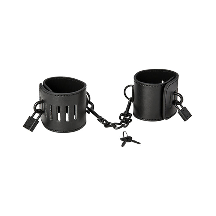 S&m Shadow Locking Cuffs | cutebutkinky.com