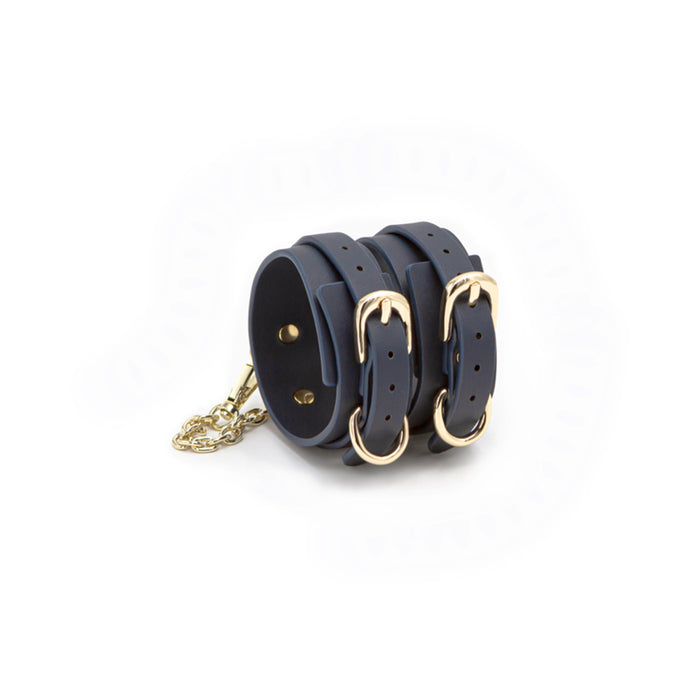 Bondage Couture Ankle Cuff Blue | cutebutkinky.com