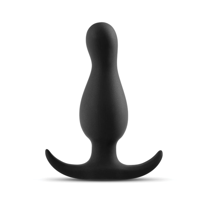 Anal Adventure Platinum Curve Plug Black | cutebutkinky.com