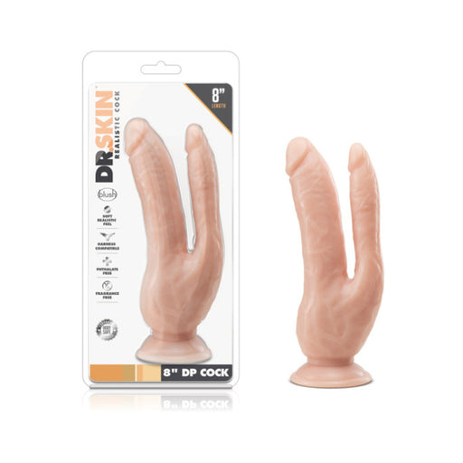 Dr. Skin 8 Inch Dp Cock Vanilla | cutebutkinky.com