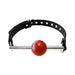 Ball Gag - Black With Removable Red Ball And Stainless Steel Rod | cutebutkinky.com