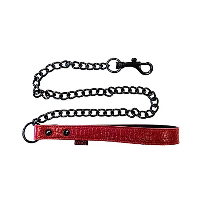 Leather Leash  Burgunday & Black Accessories | cutebutkinky.com
