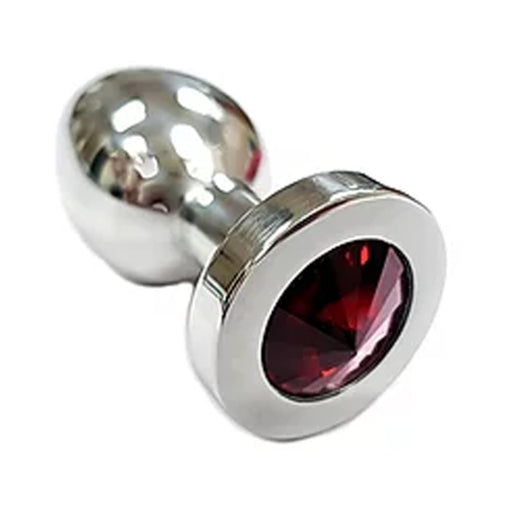 Rouge Stainless Steel Anal Plug Faux Gem End | cutebutkinky.com