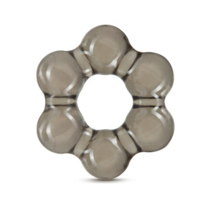 Stay Hard Thick Bead Cock Ring Black | cutebutkinky.com