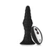 Forto Vibe Ribbed Plug W/remote Sm Blk | cutebutkinky.com