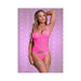 Ms Sheer Mesh Merry Widow & G-string Pink L/xl | cutebutkinky.com