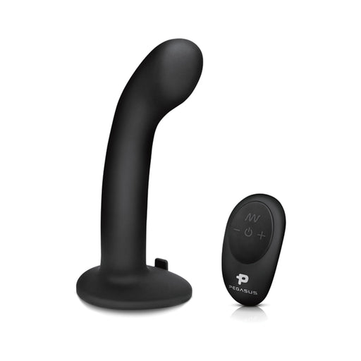 Pegasus 6" Wirelss Remote Control P-spot/g-spot Peg With Harness Black | cutebutkinky.com