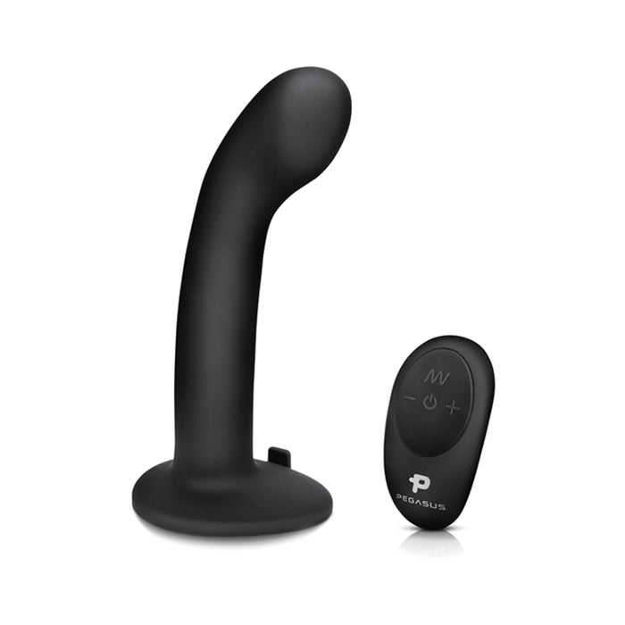 Pegasus 6" Wirelss Remote Control P-spot/g-spot Peg With Harness Black | cutebutkinky.com
