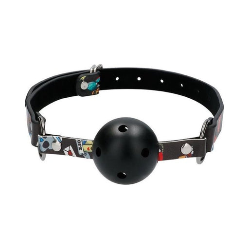 Ouch! Old School Tattoo Printed Breathable Ball Gag | cutebutkinky.com