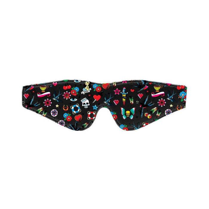 Ouch! Old School Tattoo Printed Eye Mask | cutebutkinky.com